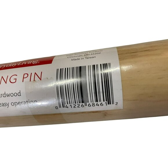 Everyday Living Rolling Pin NEW Natural Hardwood - Picture 6 of 8